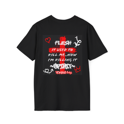 Jesus Crown of Thorns Graphic Tee — 'It Used to Kill Me... Now I'm Killing It' Street Art T-Shirt