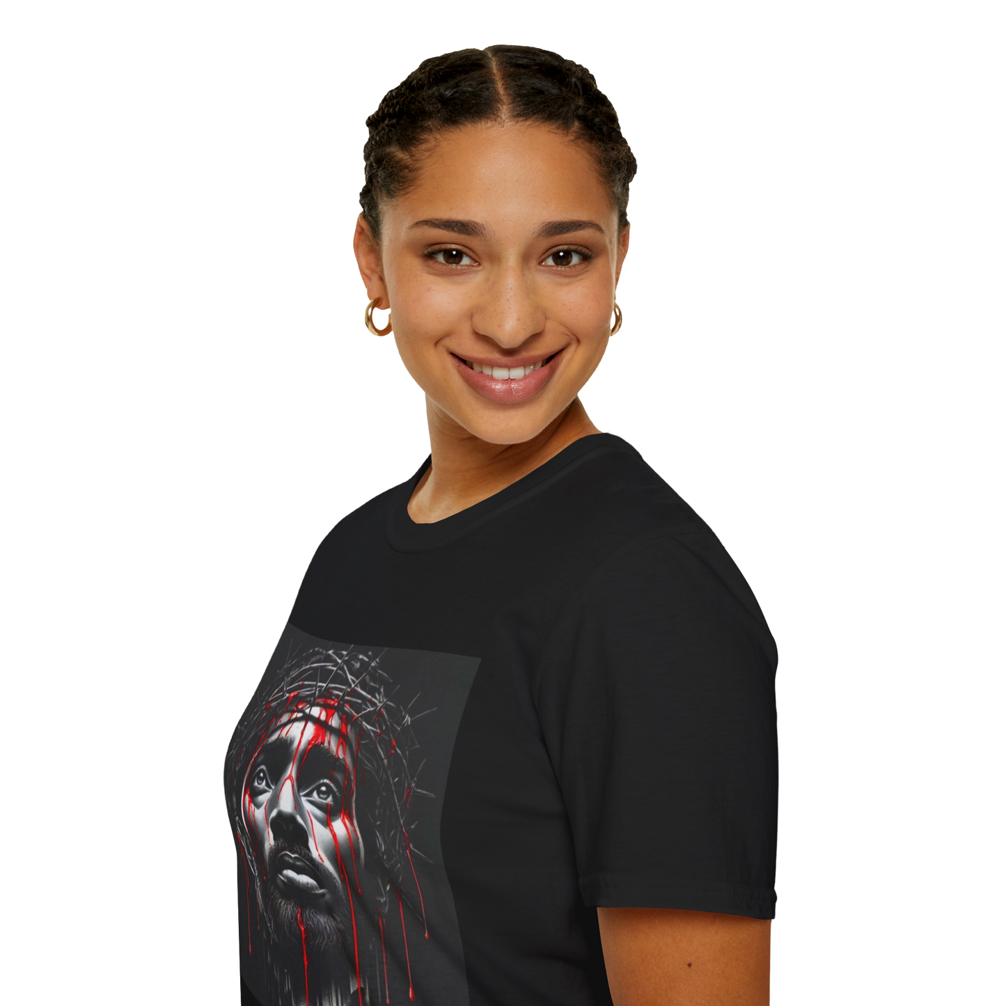 Jesus Crown of Thorns Graphic Tee — 'It Used to Kill Me... Now I'm Killing It' Street Art T-Shirt